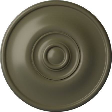 Ekena Millwork Jefferson Ceiling Medallion (Fits Canopies up to 2 7/8"), 11 3/4"OD x 3/8"P, Painted Turtle CM12JEPTF